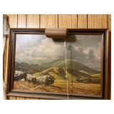 2 paintings - Indian and mountain scene -- NBD