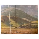 2 paintings - Indian and mountain scene -- NBD