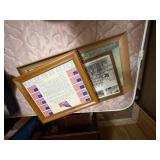 3 vintage pictures (camel, American flags, military photos) -- NBD