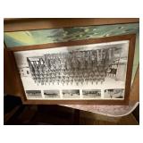 3 vintage pictures (camel, American flags, military photos) -- NBD