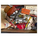 2 flats of books & small vintage collectibles -- NBD