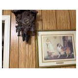 Vintage cuckoo clock and painting -- NBD