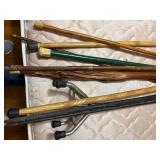 Canes & foot walkers (10 pieces),  4 foot walker -- NBD