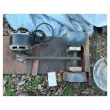 SHOP FAN----UNTESTED/BENCH ARBOR ELEC. MOTOR...................BY