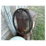 METAL TRASH CAN, AIR TANK, LOG CARRIER........................BY