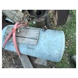 ANTIQUE PISTON PUMP/ WATER TANK.......................BY
