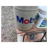 SHOP CART/MOBIL OIL LUBE CAN/ ROLL OF TWINE...................BY