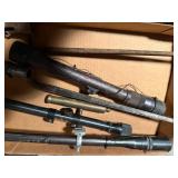 Antique Junertl scope with mounts, 2 bayonets, 2 scopes -- SSH