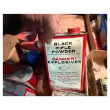 1924 DuPont powder tin (2), black rifle powders -- SSH