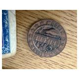 THREE (3) MILITARY PAYMENT CERTIFICATES FROM  1951-1954 & ARIZONA COMM. COIN