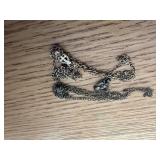 12KT GOLD FILLED OVER SILVER NECKLACE 2.6 GRAMS