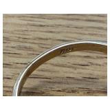 12KT GOLD FILLED OVER SILVER 2.6 GRAMS