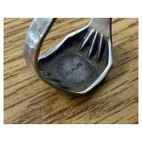 STERLING SILVER RING 5.45 GRAMS