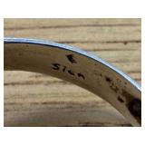 STERLING SILVER RING 6.13 GRAMS