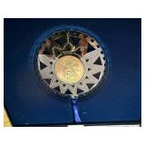 2000 US MINT HOLIDAY ORNAMENT GOLDEN DOLLAR SACAGAWEA COIN