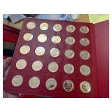 1969 FRANKLIN MINT STATES OF THE UNION SERIES 1ST EDITION (SOLID BRONZE PROOF SET)