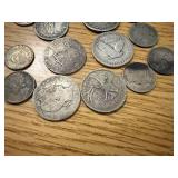 SILVER COINS-FOREIGN & DOMESTIC 58.8 GRAMS