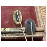 VINTAGE HAT PINS & WOOD BOX