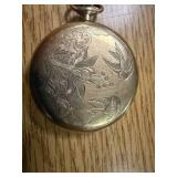 ALTRUE BUREN POCKET WATCH W/ BACK EMBOSSED (SWISS MANUFACTURER)(RUNS)