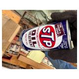 1 box of Mobil engine oil, 2 cans of STP -- BY