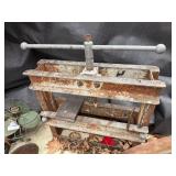 Hand crank press -- BY
