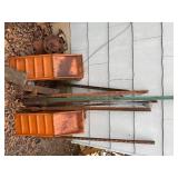 Car ramps, scrap iron -- BY