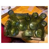 Green tea glasses & sherbet dishes -- DR