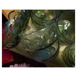 Green tea glasses & sherbet dishes -- DR