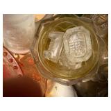 VINEGAR CRUETS/ MISC GLASSWARE...................................DR