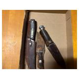 MISC HUNTING KNIVES W/ SHEATH........................DR