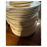 STACK OF VINTAGE MISC, PLATES, SAUCERS, BOWLS......................DR