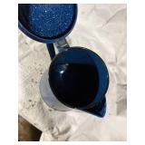 Light blue granite coffee pot -- GAR