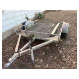2 WHEEL TRAILER, WINCH, EXTRA TIRE, 5 1/2