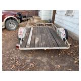 2 WHEEL TRAILER, WINCH, EXTRA TIRE, 5 1/2