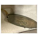 TWO (2) POWDER HORNS (ORE HAS PERCUSSION CASE) BOTH ARE CARVED