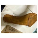 TWO (2) SMALL CURVED POWDER HORNS