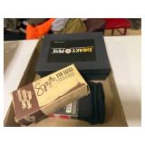 VINTAGE-SPUR GUN RACK, ALLEN GUN SOCK (NEW), SNEAKY PETE HOLSTER