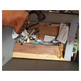 RENDEZVOUS COSTUME ITEMS, VINTAGE SUITCASE AND CONTENTS , MISC.........KCHN