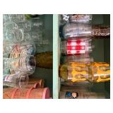 MISC CABINET OF  DISHES, GLASSES, SAUCERS.............KTCN