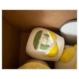 3 GLASS MUSHROOM CANISTER SET............KTCH