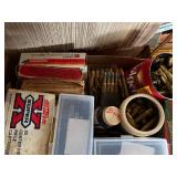 Box of 30.6 misc. ammo & empty brass -- BY