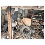 Contents of lean-to shed -- BY