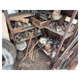 Contents of lean-to shed -- BY