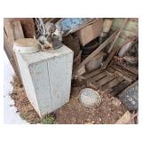 Contents of lean-to shed -- BY