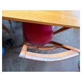 Maple kitchen table (1 leaf, 5 chairs) -- KCHN