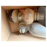 2 kerosene lamps -- BP