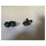 2 SETS OF STERLING SILVER EARINGS  6.7 GRAMS