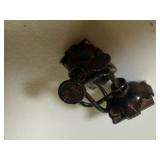 2 SETS OF STERLING SILVER EARINGS  6.7 GRAMS