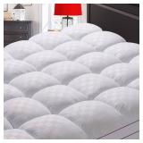 SameBed Mattress Topper King,Extra Thick Mattress Pad Cover for Back Pain,Cooling Mattress Protector with 8-21 Inch Deep Pocket,Overfilled Down Alternative Filling