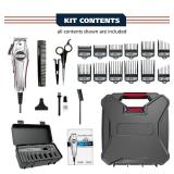 Wahl USA Pro Ultra Quiet High Torque Corded Hair Clipper for Ultra Quiet Operation and Cooler Operating Temperatures, Metal Housing with Bonus Hair Clipping Guard Caddy - Model 3000097